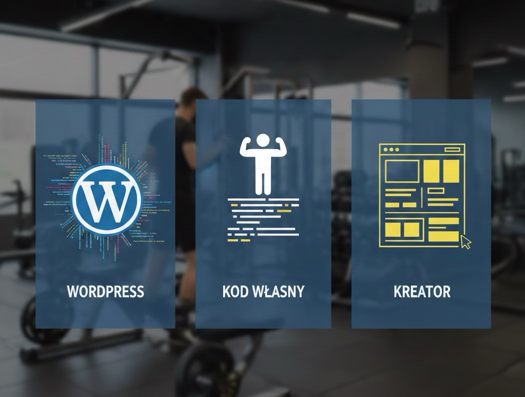 Strona internetowa trenera personalnego na ekranie laptopa - przewodnik po wyborze platformy